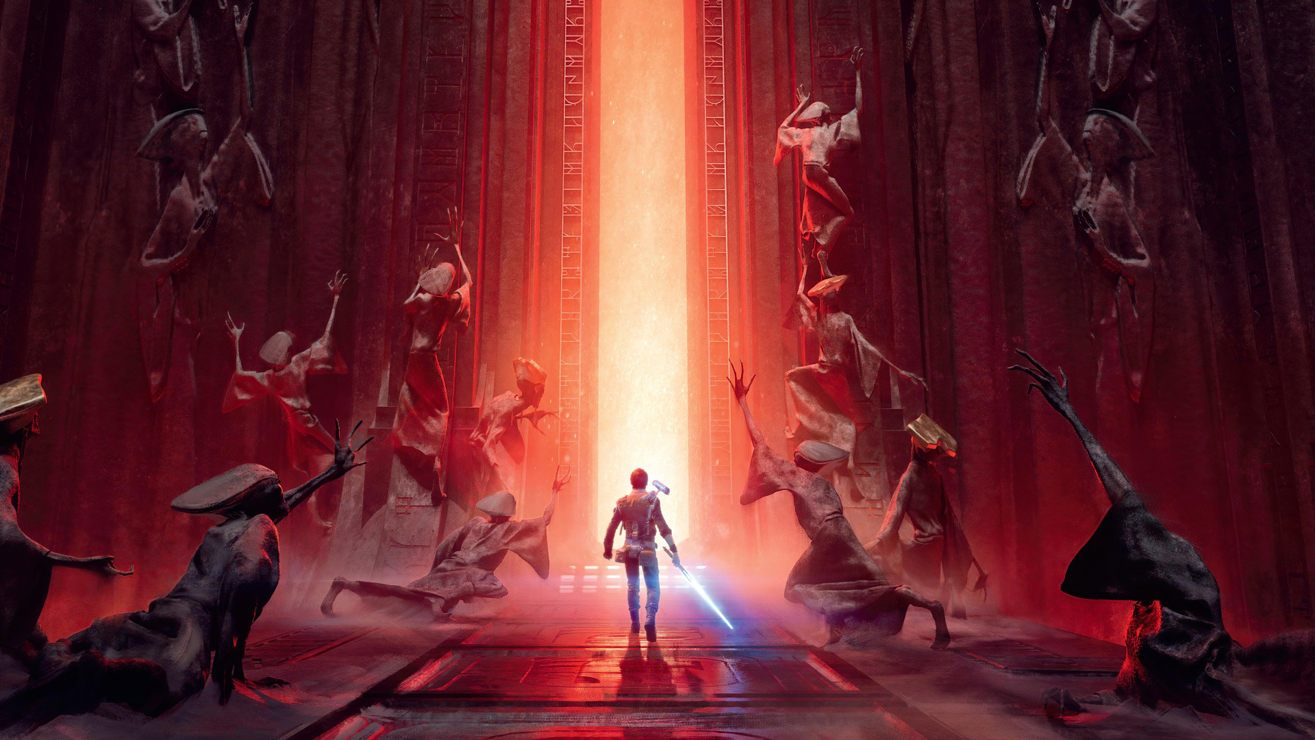 Обои Звездные Войны Павших Ордена Джедаев, компьютерная игра, этап, театральные декорации, сцена в разрешении 1920x1080