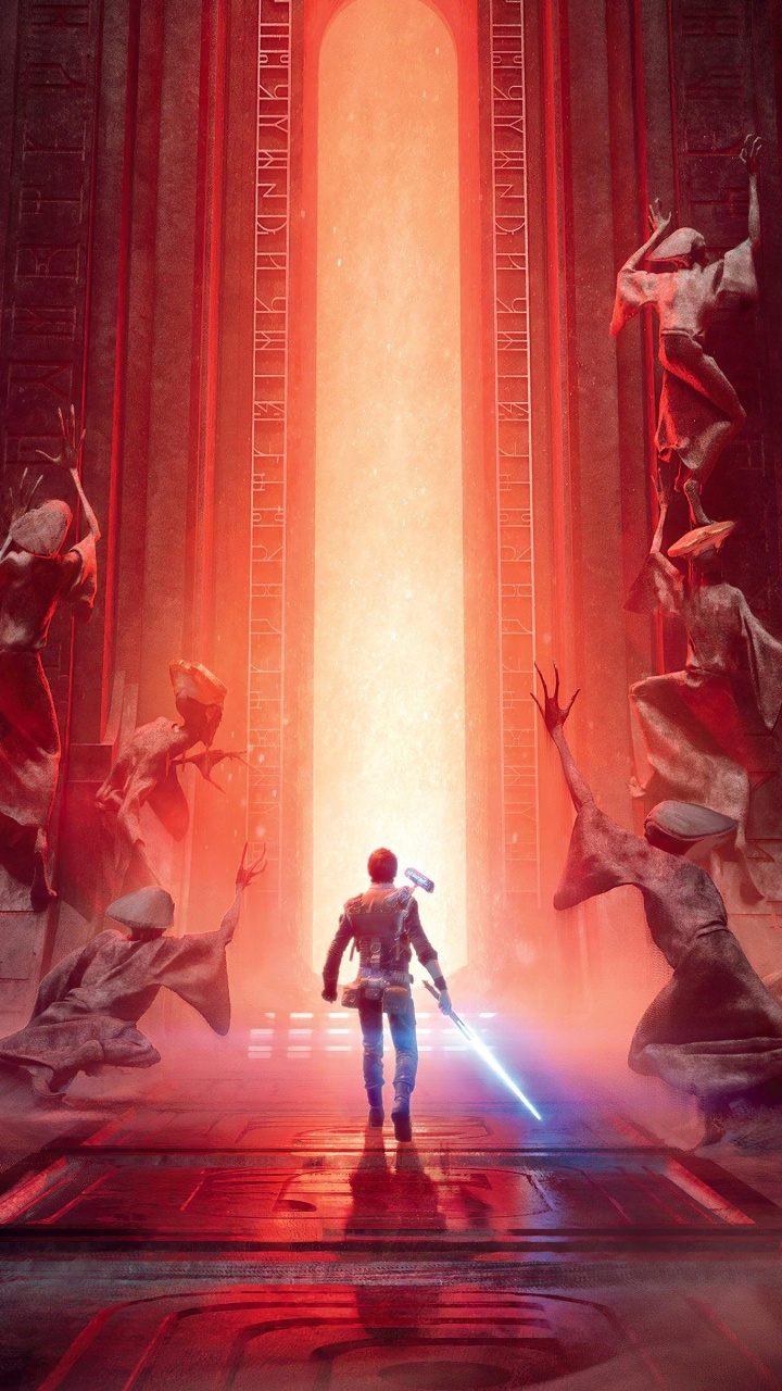 Обои Звездные Войны Павших Ордена Джедаев, компьютерная игра, этап, театральные декорации, сцена в разрешении 720x1280