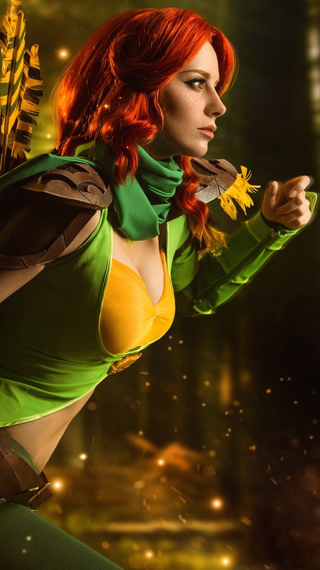 Обои ветер рейнджер дота 2, дота 2, оборона древних, команда нигма, Корпорация valve в разрешении 1080x1920