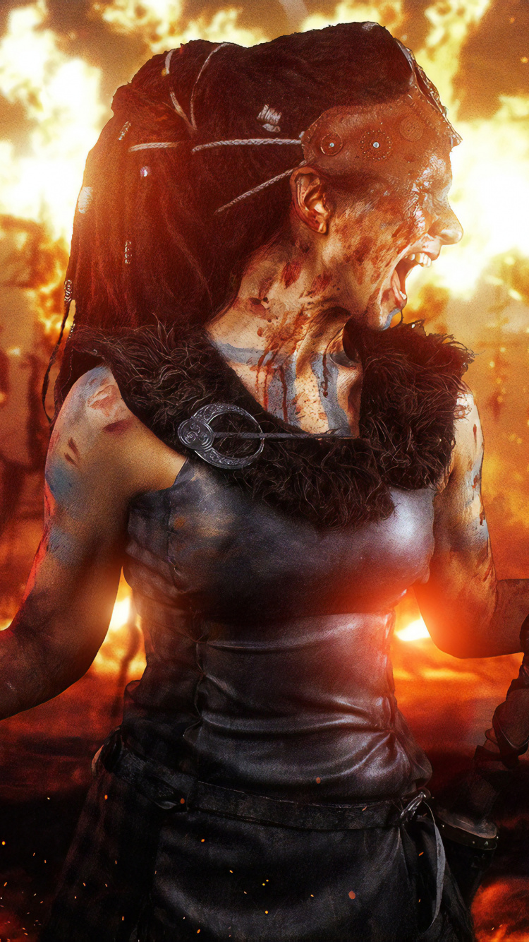 Обои fortnite, демон, тепло, огонь, вымышленный персонаж в разрешении 750x1334