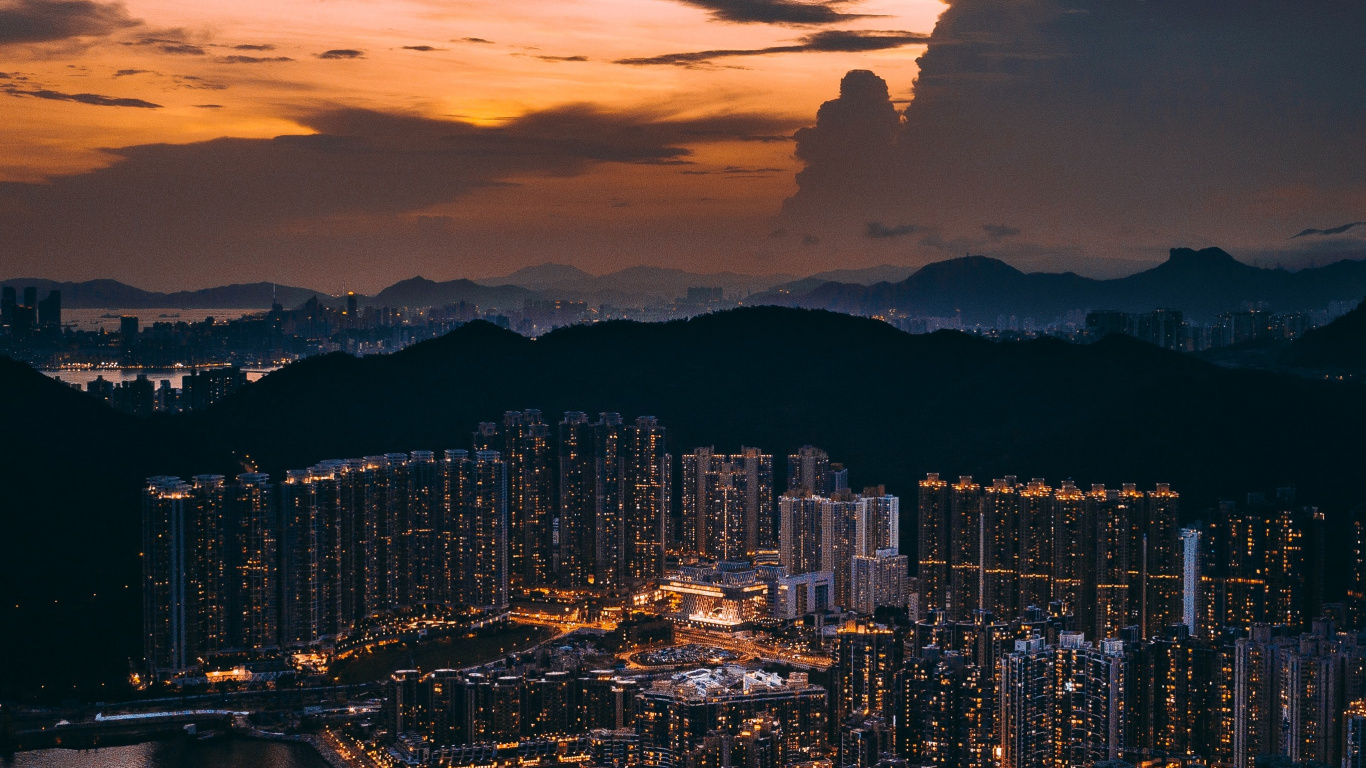 Обои облако, атмосфера, дневное время, вода, природа в разрешении 1366x768