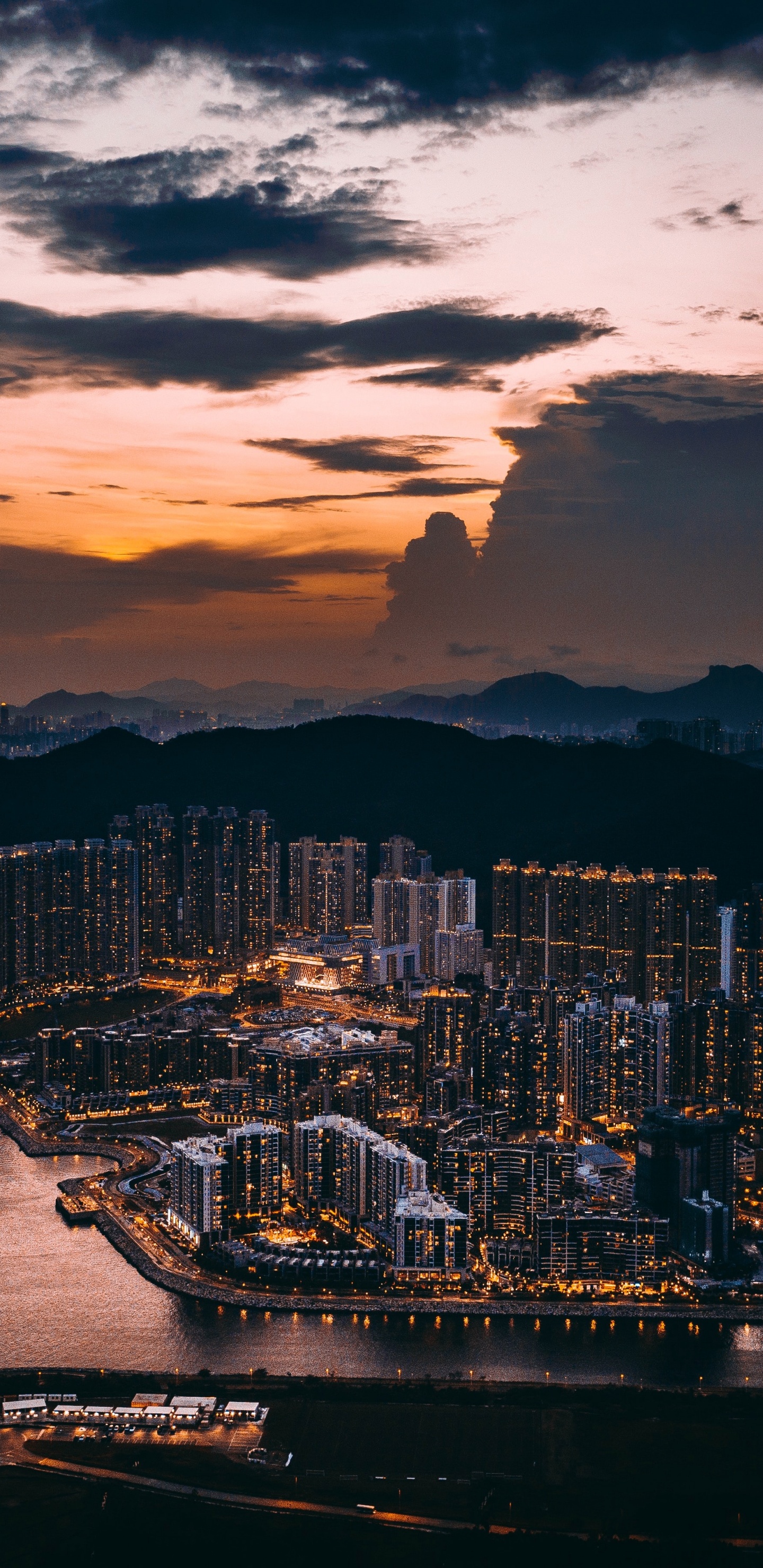 Обои облако, атмосфера, дневное время, вода, природа в разрешении 1440x2960