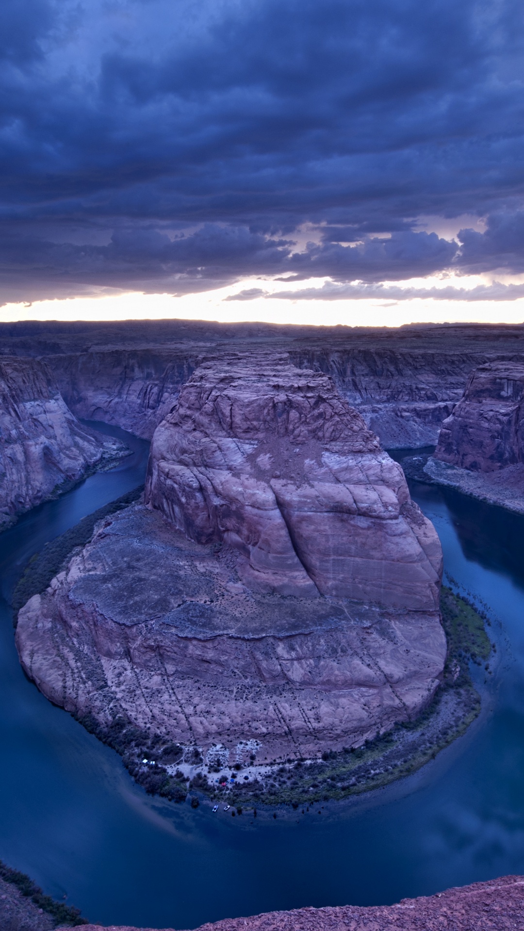 Обои хорсшу-бенд, река Колорадо, большой каньон, каньон, озеро Пауэлл в разрешении 1080x1920