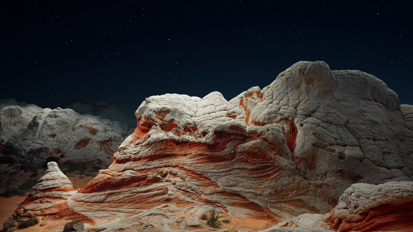 Обои ios, яблоко, атмосфера, гора, природа в разрешении 1366x768