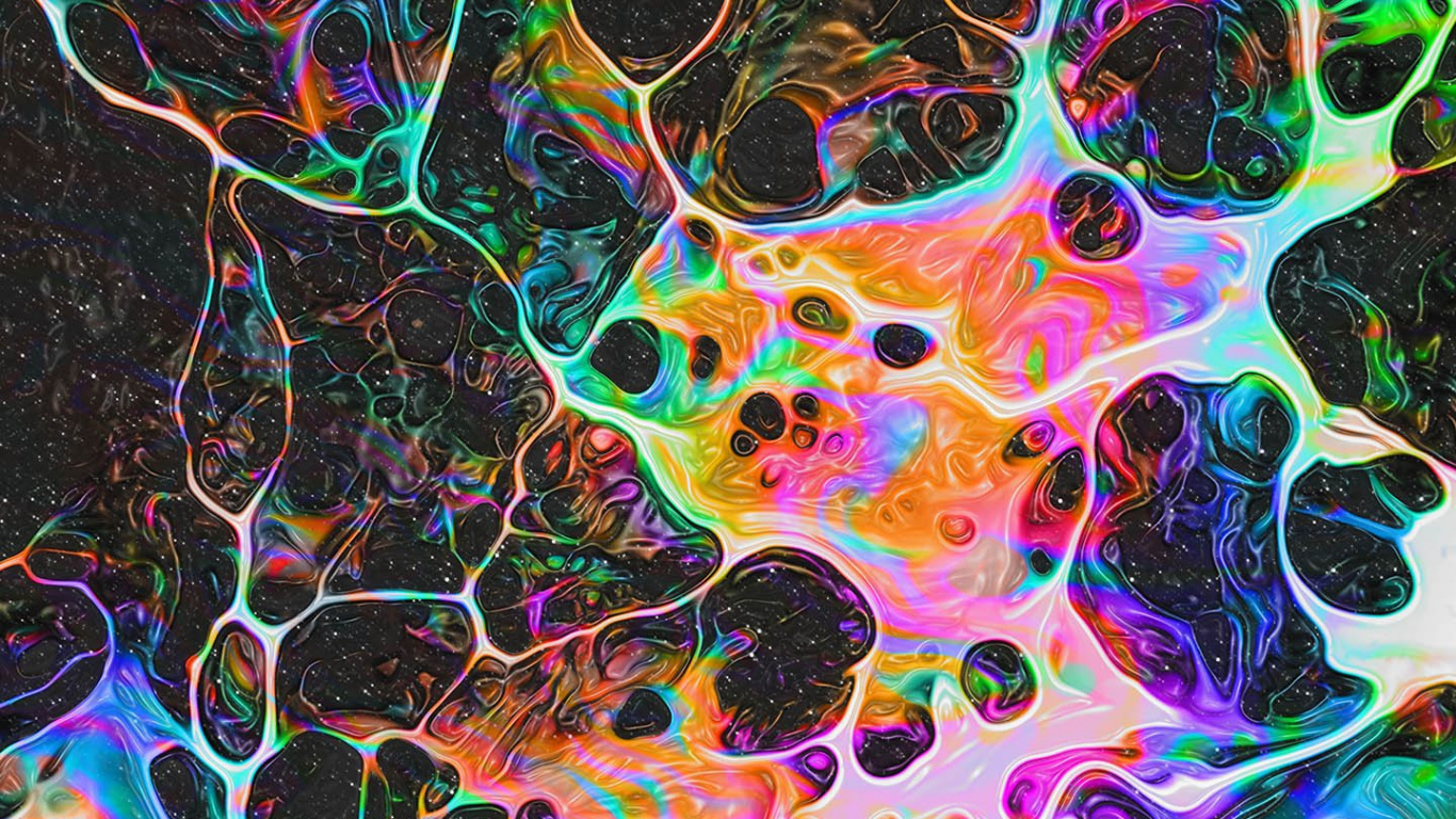 Обои психоделическое искусство, арт, красочность, природа, симметрия в разрешении 1366x768