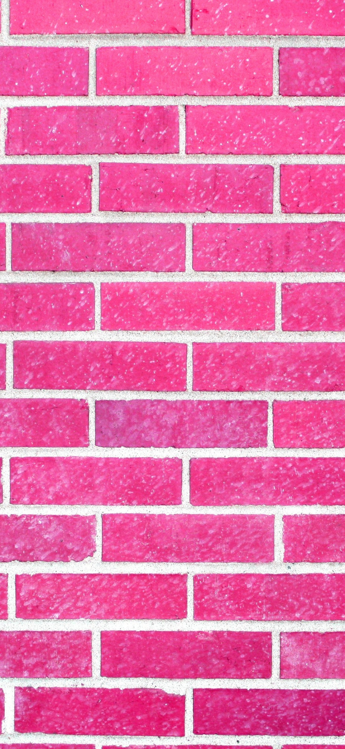 Обои стена, кирпич, текстура, кирпичная кладка, розовый в разрешении 1125x2436