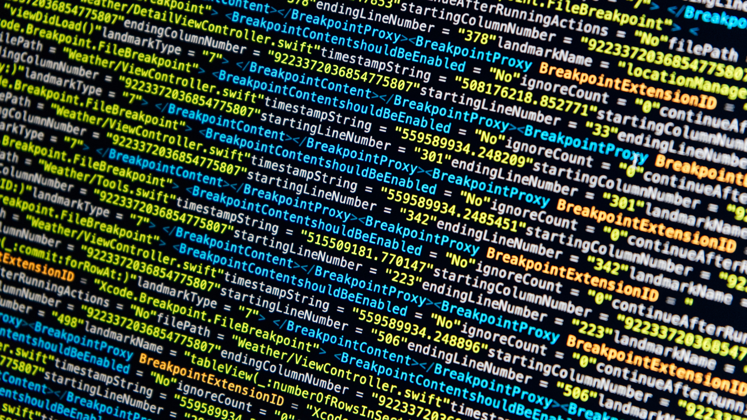 Обои исходный код, текст, узор, планшет в разрешении 2560x1440