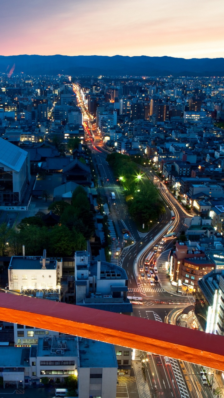 Обои Киото, Токио, достопримечательность, городской пейзаж, городской район в разрешении 720x1280