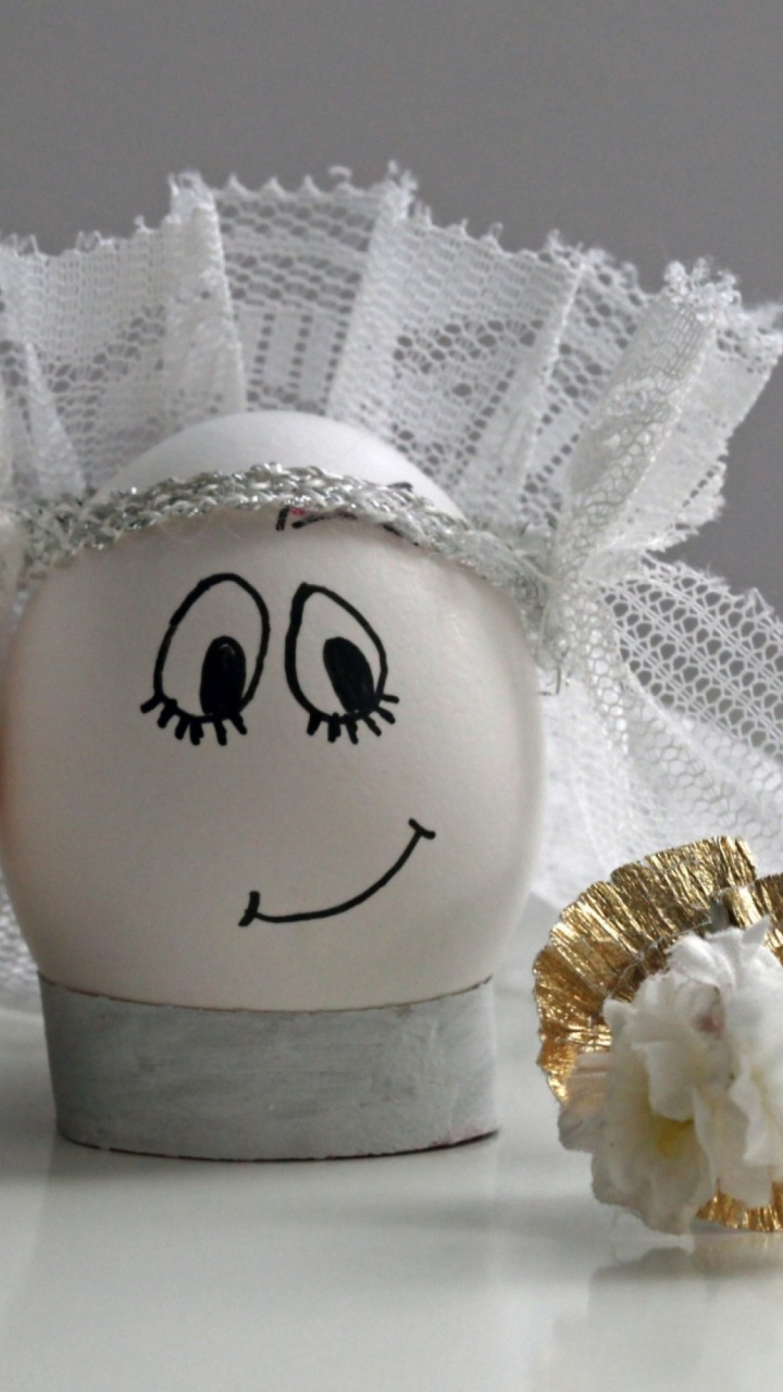 Обои жених, свадьба, пасхальное яйцо, привычная пища, яйцо в разрешении 720x1280