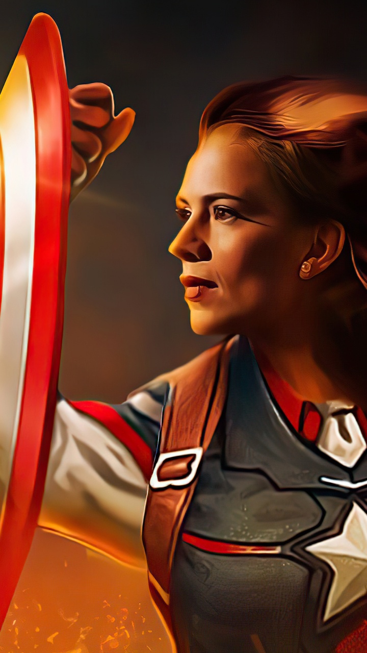 Обои что, если, Пегги Картер, Хейли Этвелл, Капитан Америка, marvel в разрешении 720x1280