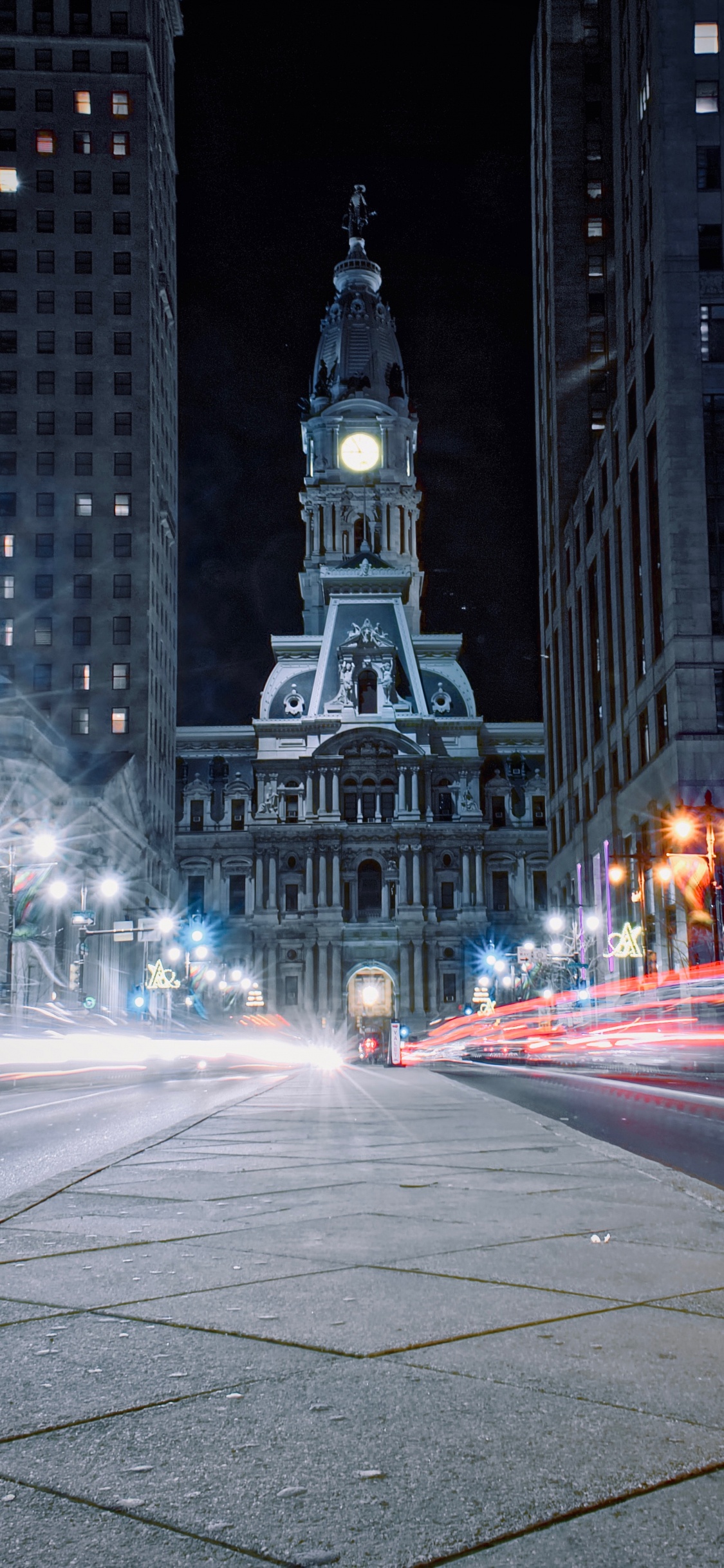 Обои мэрия, Мэрия Филадельфии, НьюЙорк, город, ориентир в разрешении 1125x2436