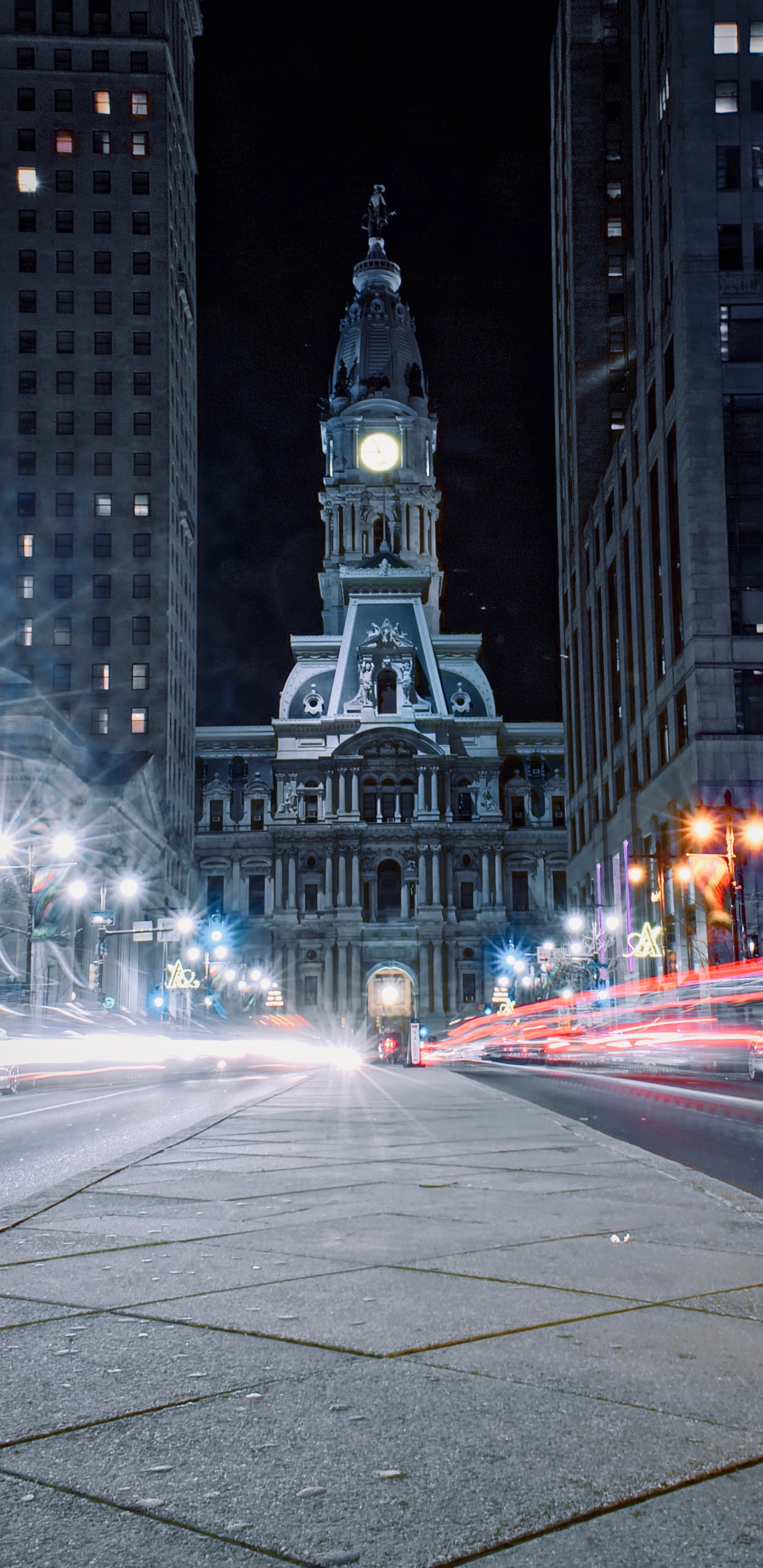 Обои мэрия, Мэрия Филадельфии, НьюЙорк, город, ориентир в разрешении 1440x2960