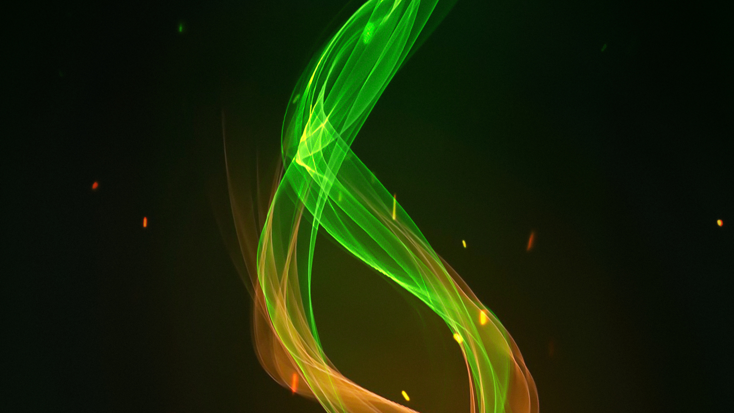 Обои свет, вода, газ, арт, электрик в разрешении 2560x1440