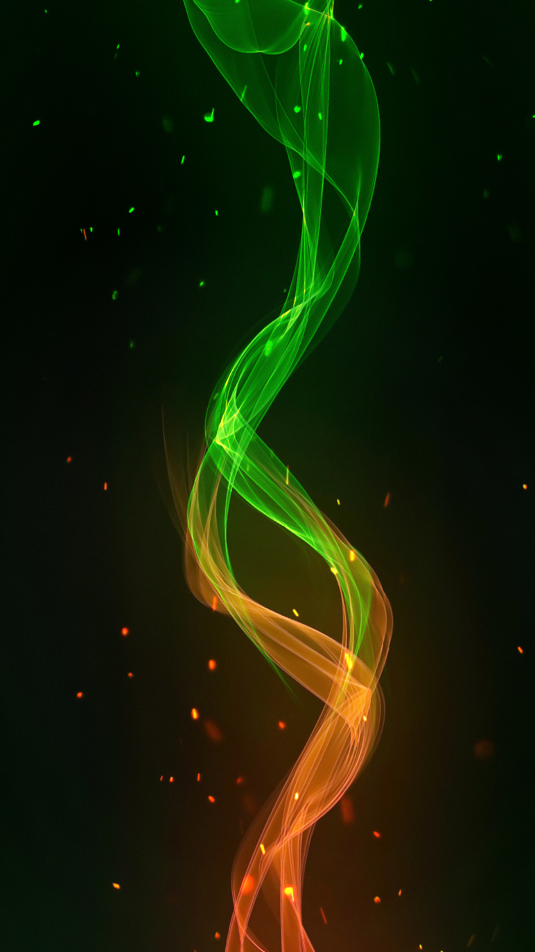 Обои свет, вода, газ, арт, электрик в разрешении 750x1334