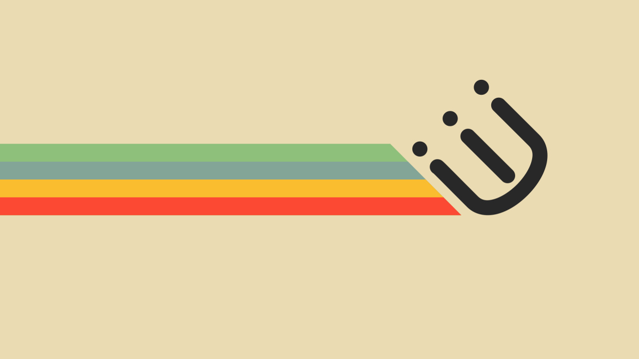 Обои Апельсин, лого, красочность, параллель, графика в разрешении 1280x720