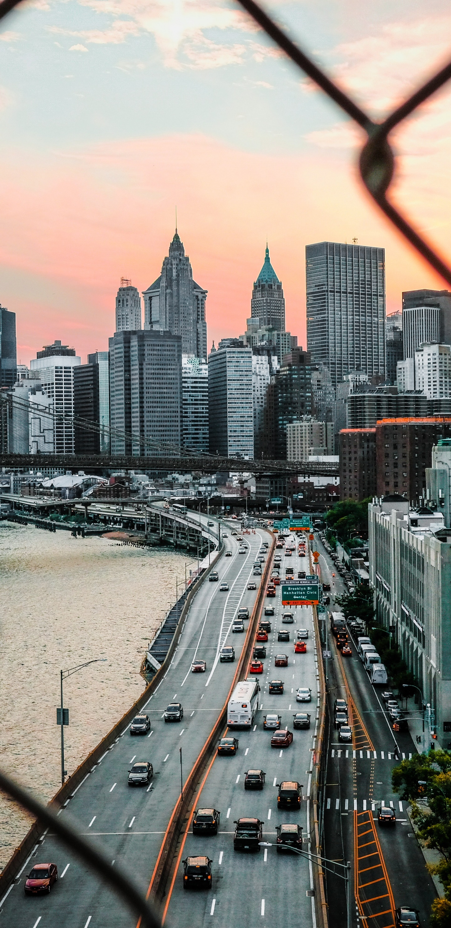 Обои США, НьюЙорк, облако, здание, дневное время в разрешении 1440x2960