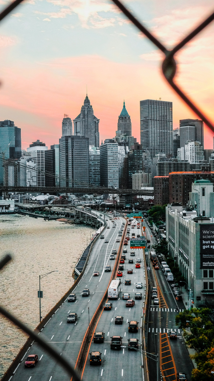 Обои США, НьюЙорк, облако, здание, дневное время в разрешении 750x1334