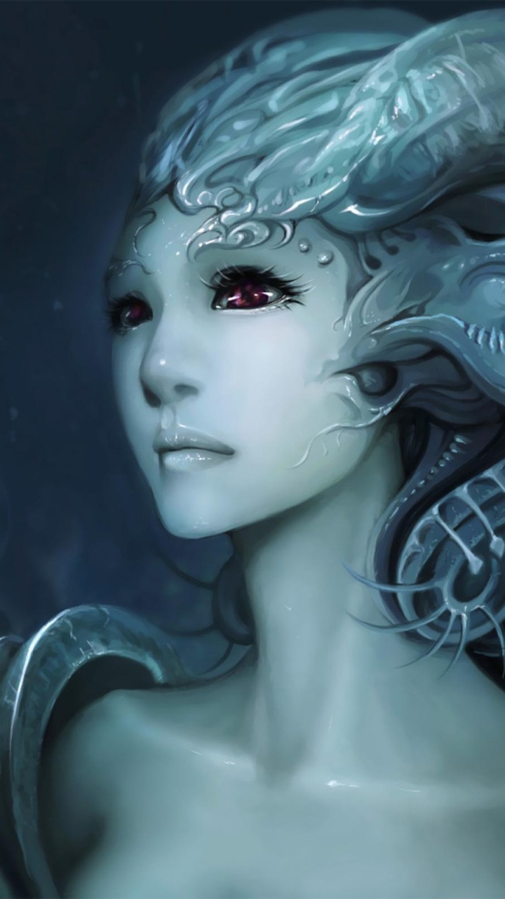 Обои фея, фэнтези, фантастическое искусство, темнота, мифология в разрешении 720x1280