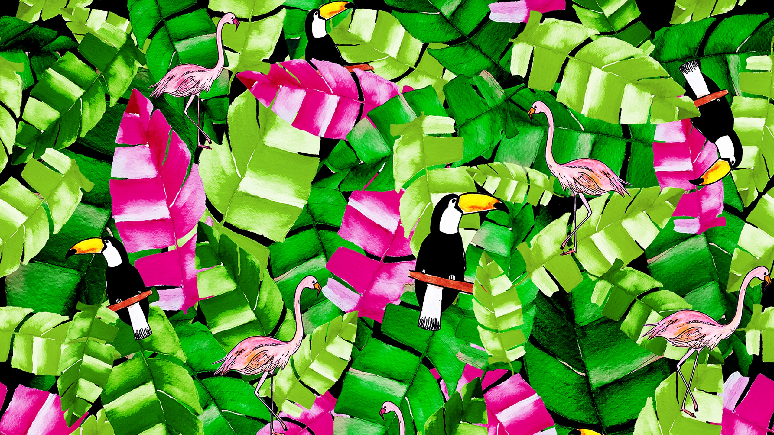 Обои зеленый, растение, цветок, лист, лепесток в разрешении 2560x1440