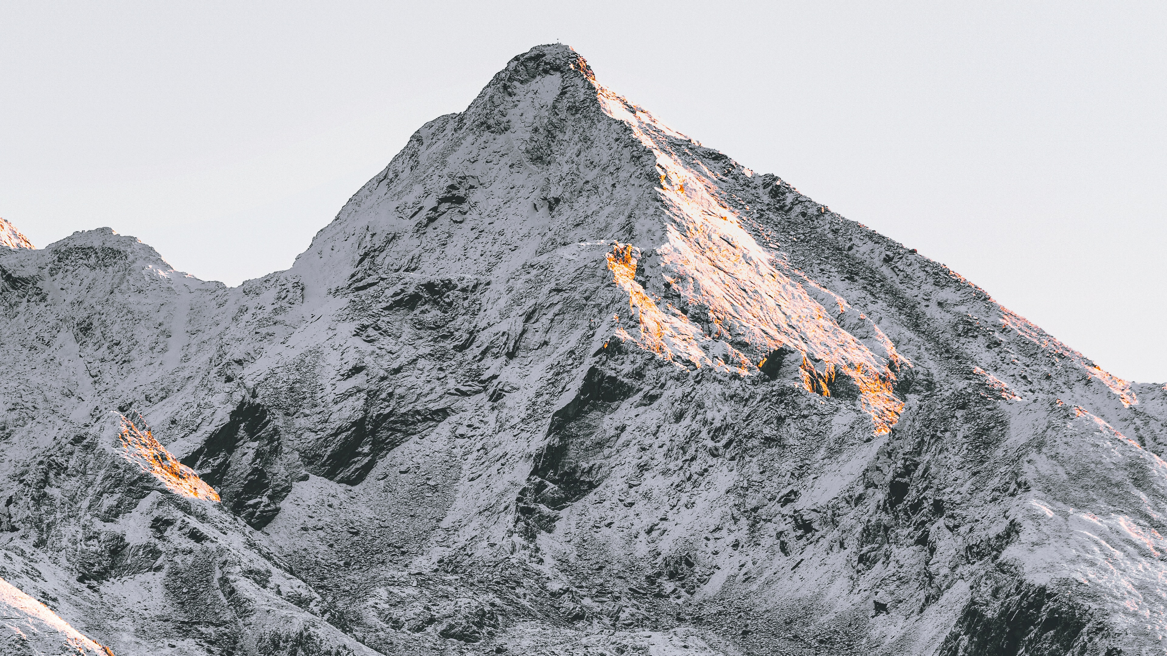 Обои гора, горный хребет, горный рельеф, рок, хребет в разрешении 3840x2160