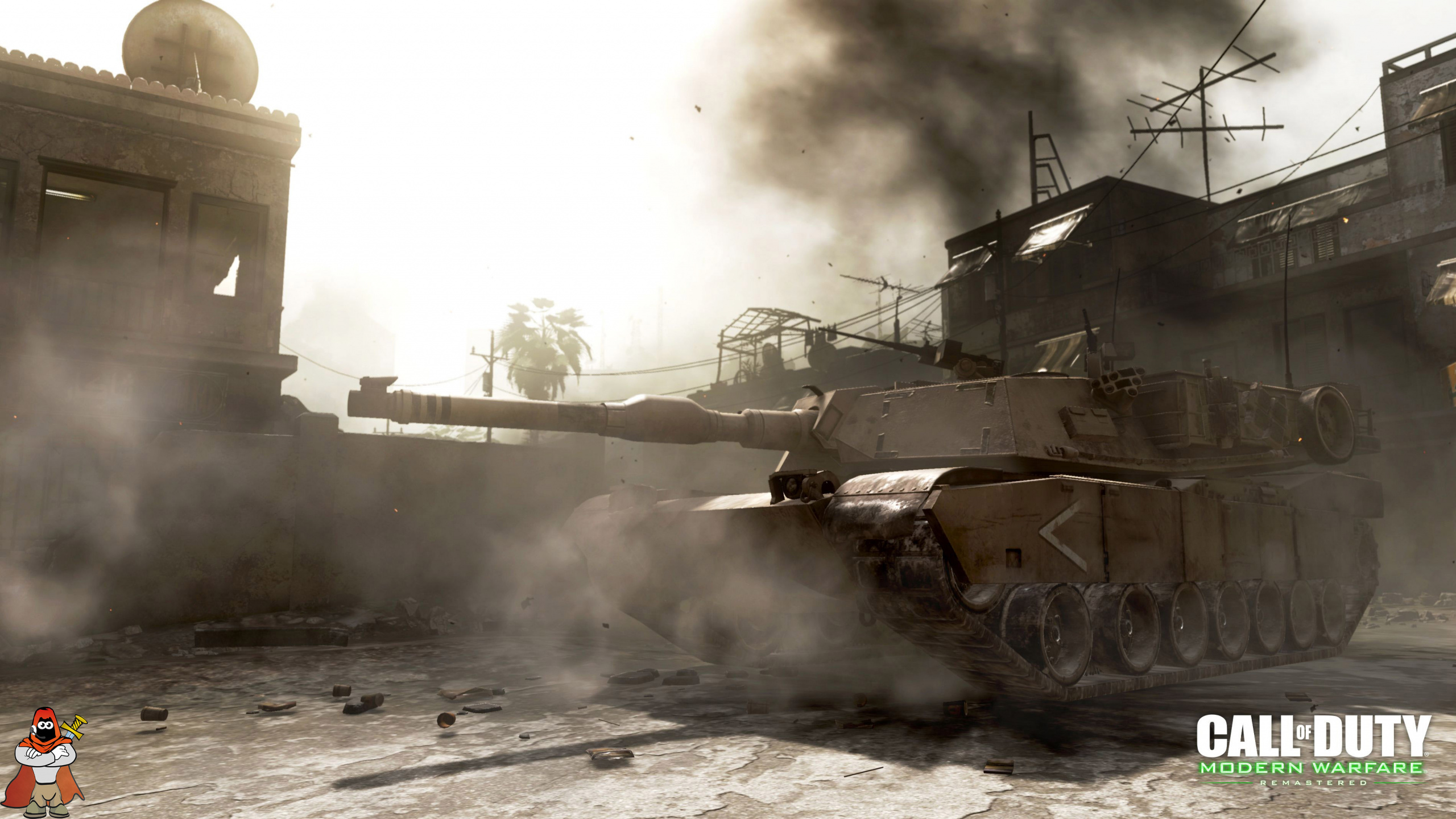 Обои call of duty infinite warfare, call of duty 4 modern warfare, playstation 4, бак, компьютерная игра в разрешении 2560x1440