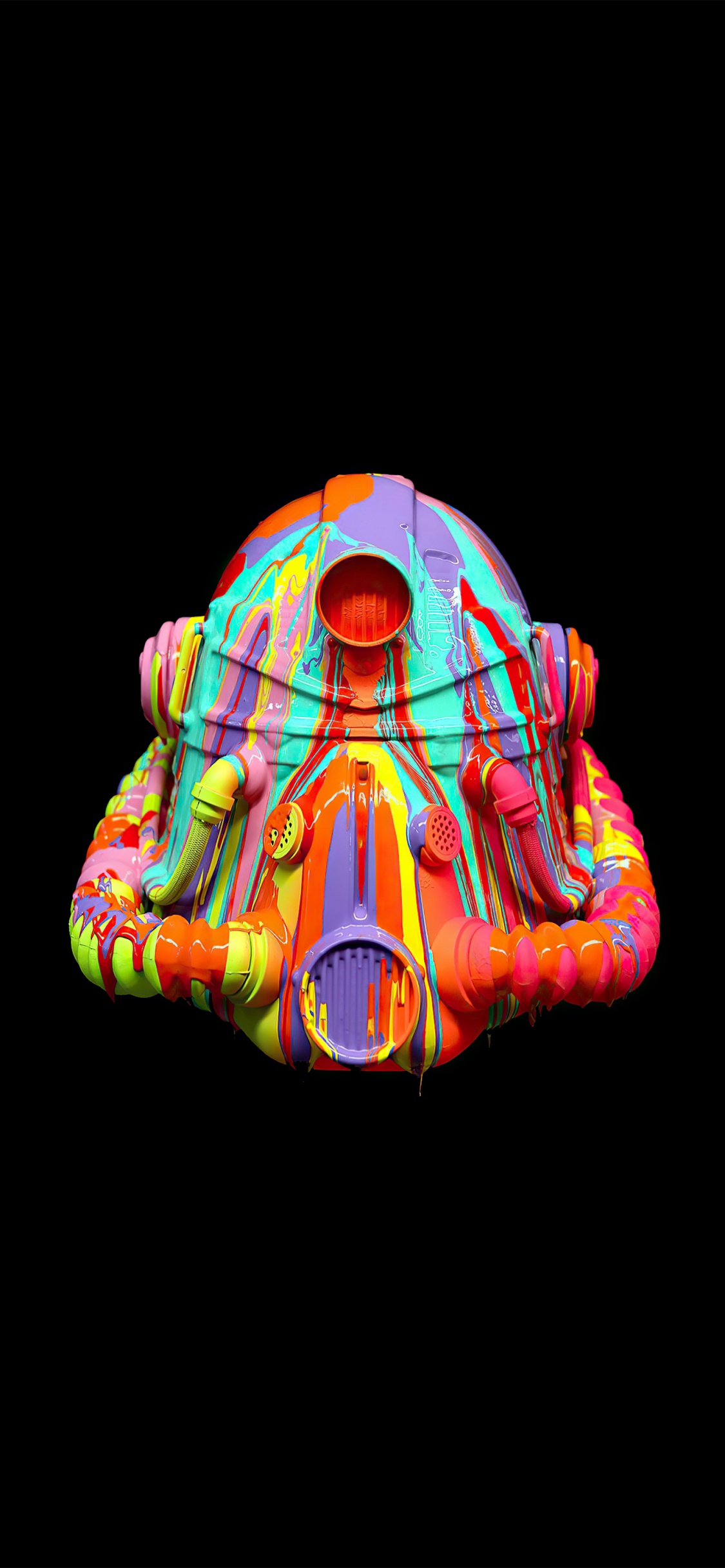 Обои амолед, OLED, свет, арт, физика в разрешении 1125x2436