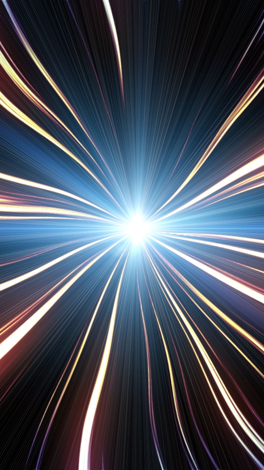 Обои свет, линия, графика, фрактальное искусство, космос в разрешении 1080x1920