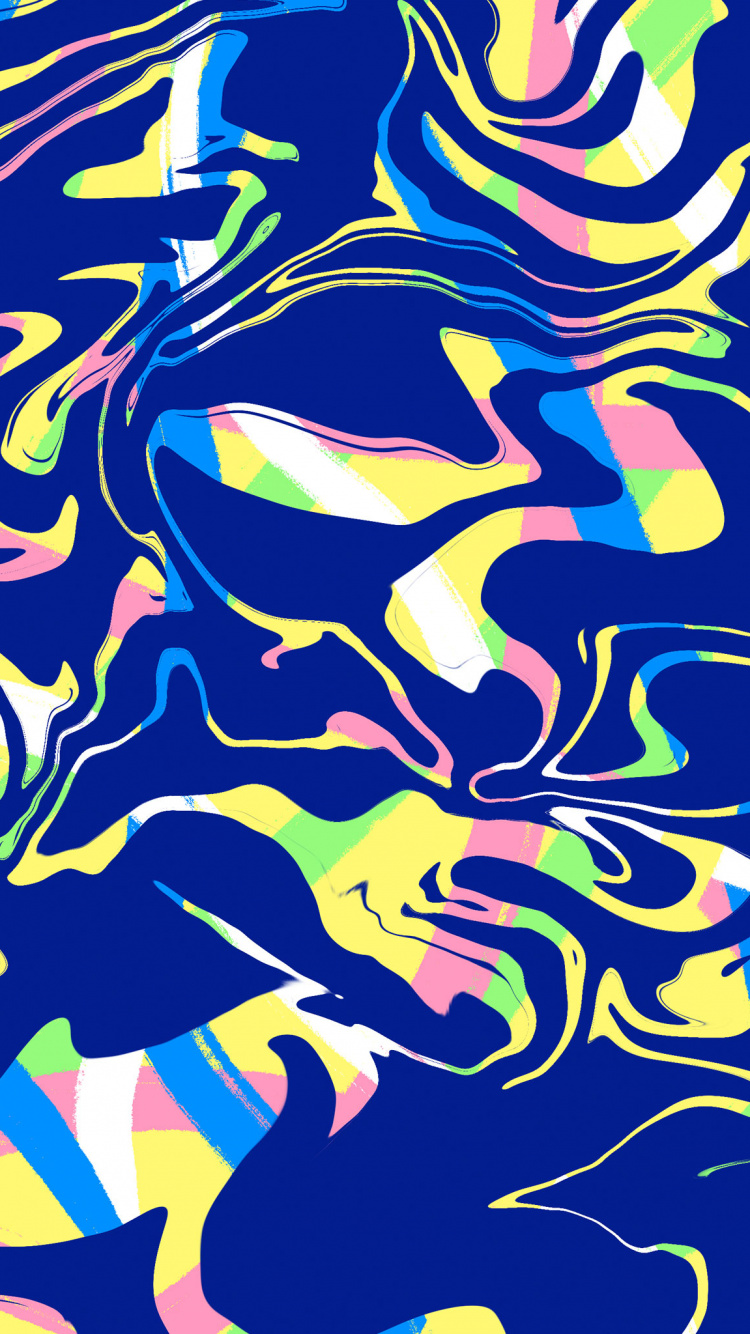 Обои узор, лазурный, прямоугольник, арт, симметрия в разрешении 750x1334