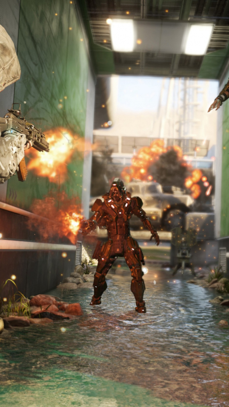 Обои call of duty black ops iii, call of duty black ops, трейарч, многопользовательская видео игра, playstation 4 в разрешении 750x1334