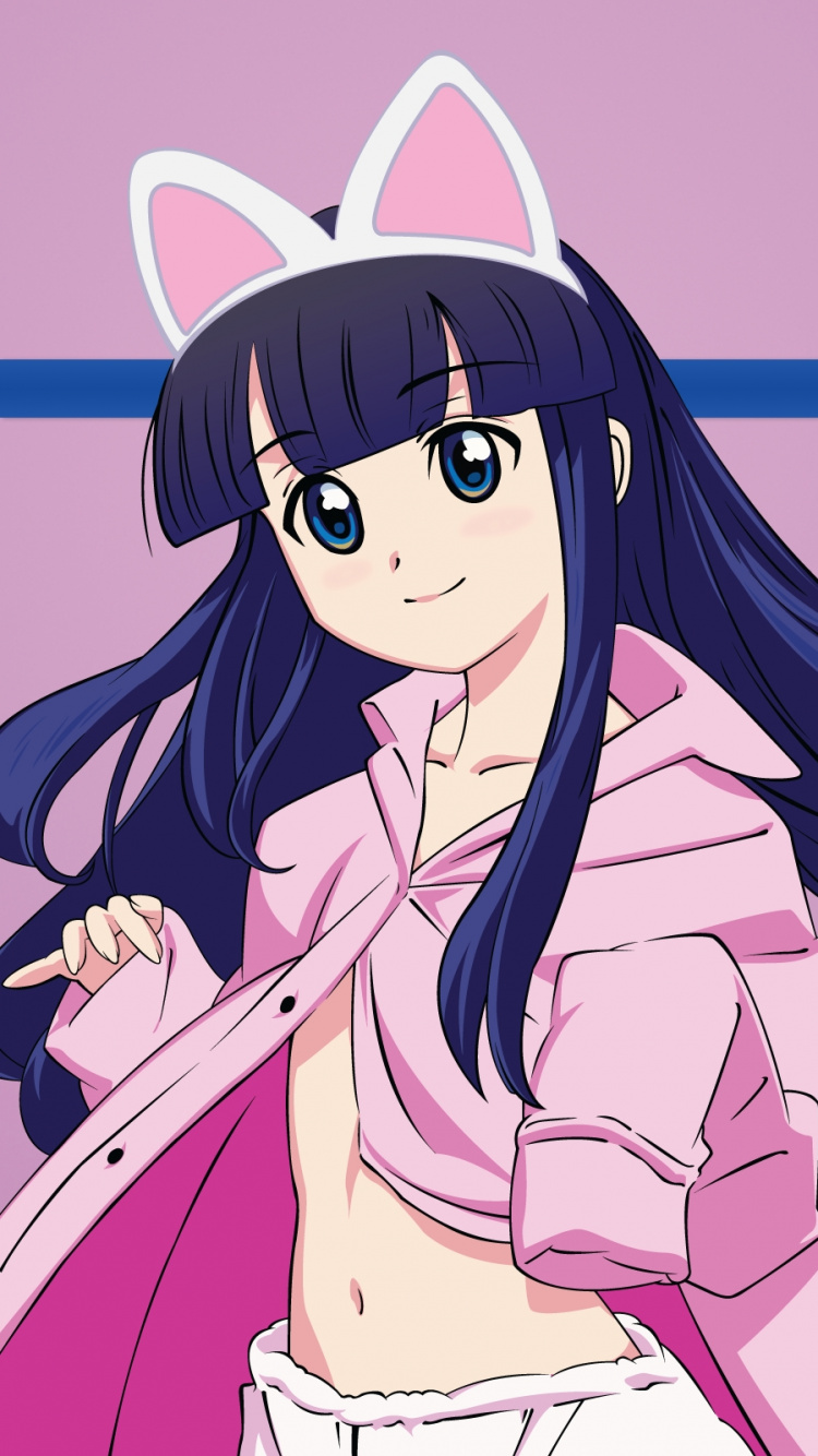 Обои мультфильм, анимация, Фиолетовый, мизинец, прическа в разрешении 750x1334