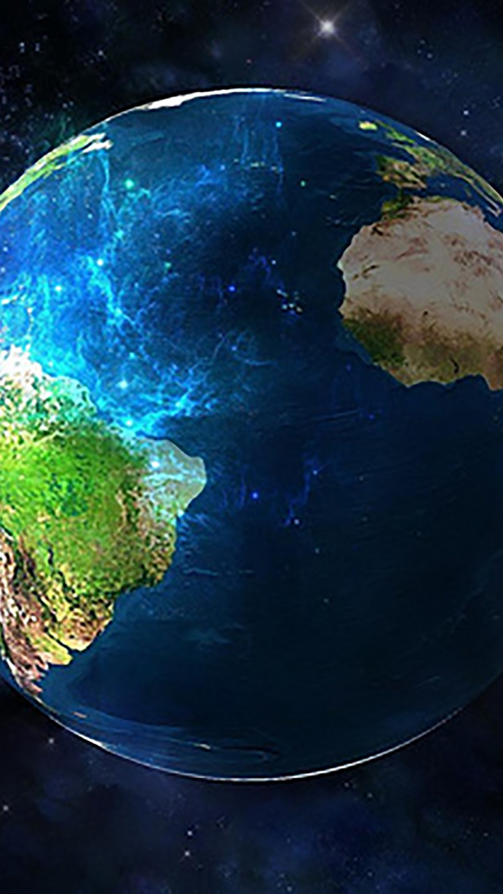 Обои земля, планета, астрономический объект, космическое пространство, мир в разрешении 720x1280