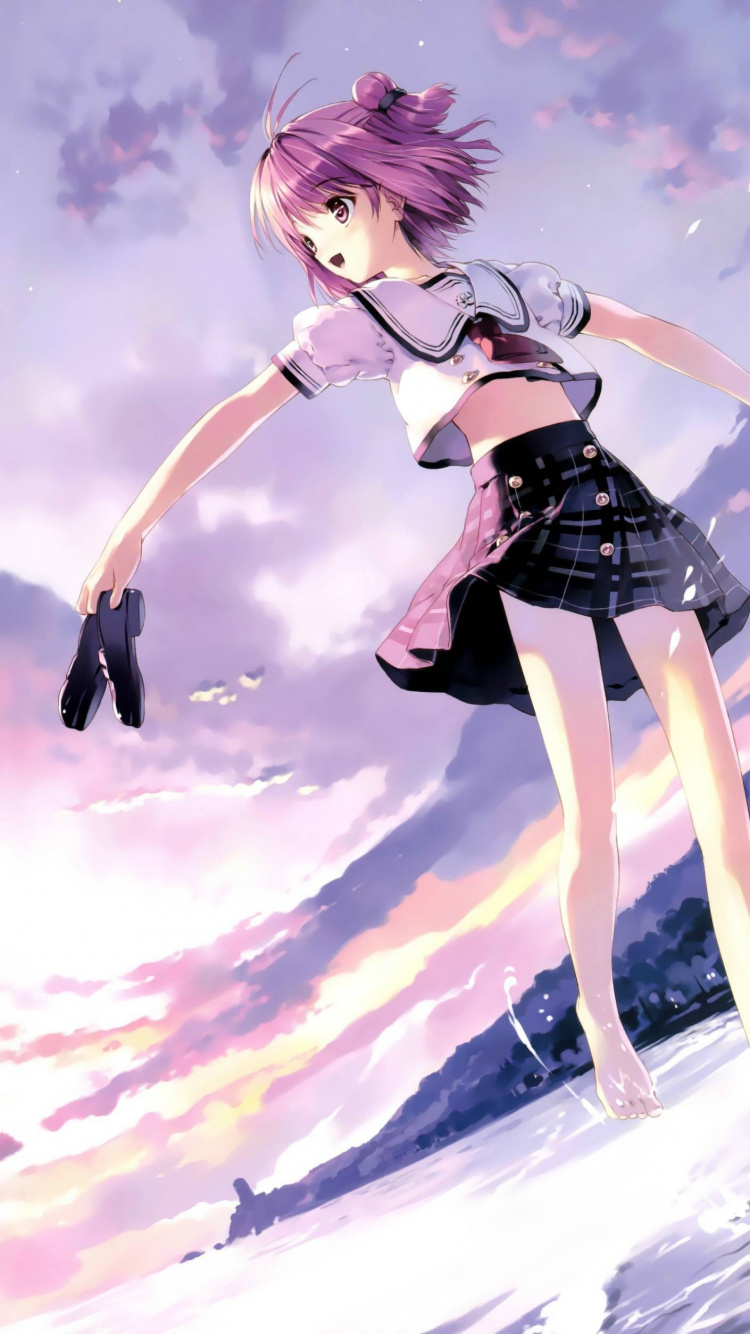 Обои аниме, иллюстрация, длинные волосы, nightcore эйфории, вымышленный персонаж в разрешении 750x1334