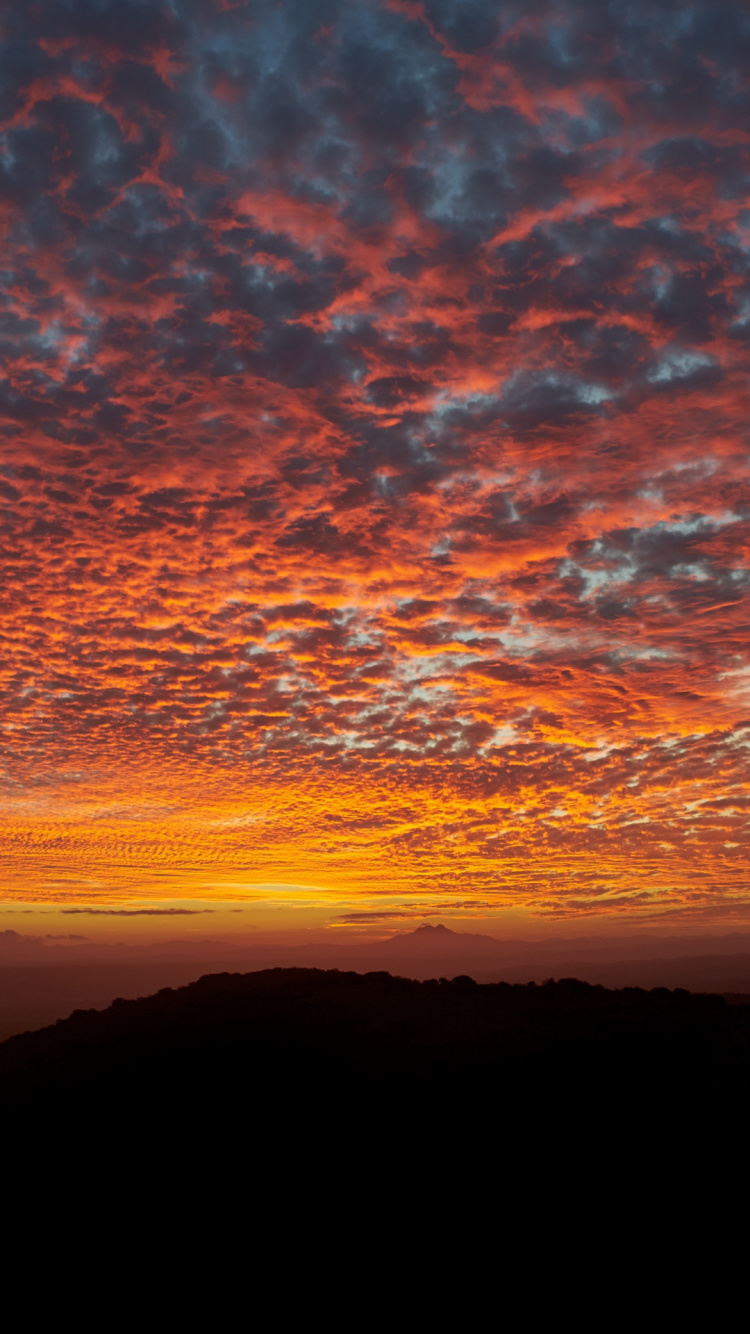 Обои облако, атмосфера, экорегион, природа, послесвечение в разрешении 750x1334