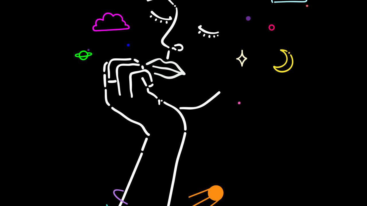 Обои графический дизайн, арт, развлечение, темнота, электрик в разрешении 1280x720