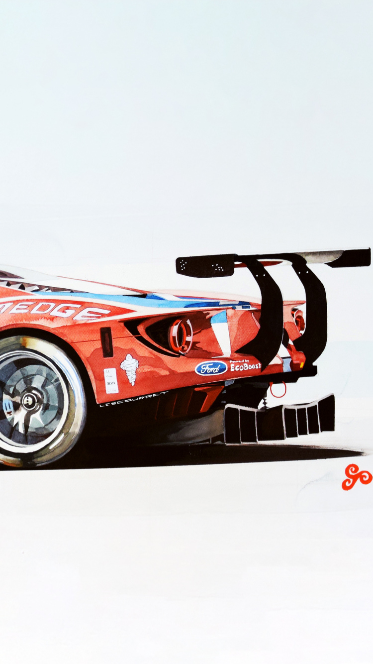 Обои ford gt, ford, Форд Мустанг, авто, спорткар в разрешении 750x1334