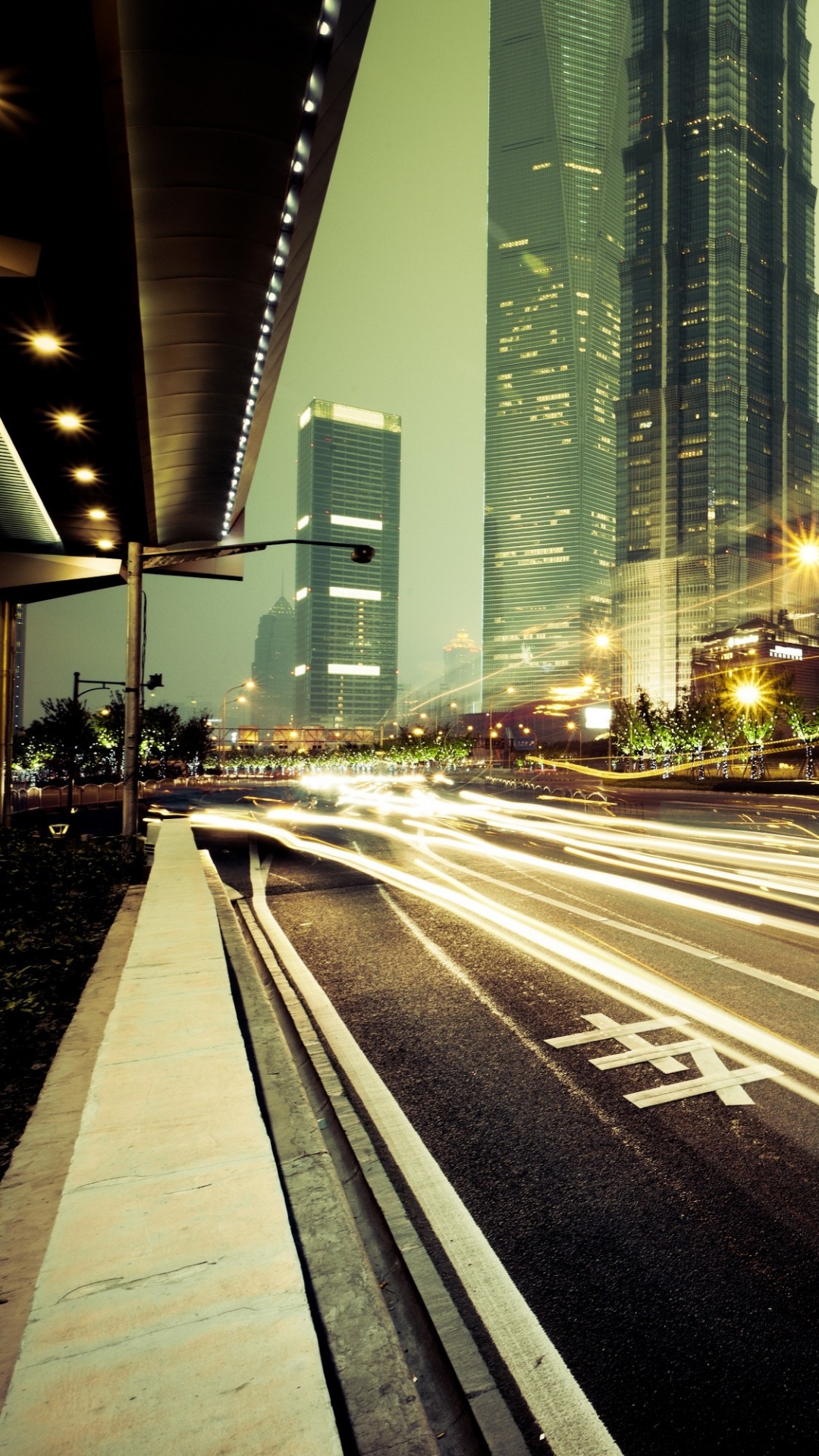 Обои улица, дорога, городской район, метрополия, городской пейзаж в разрешении 1080x1920