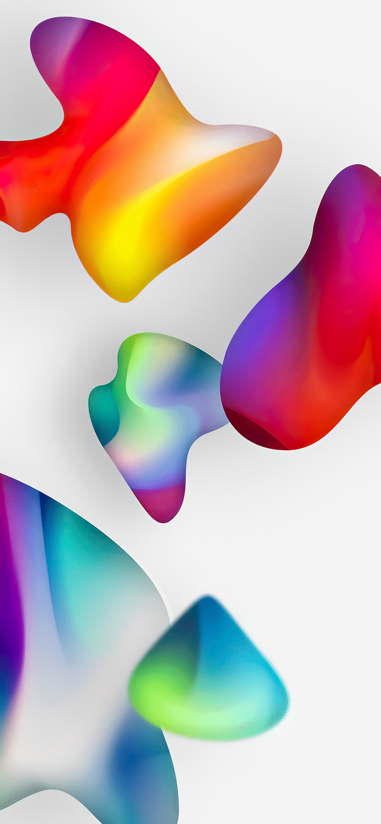 Обои лепесток, красочность, свет, арт, узор в разрешении 1242x2688