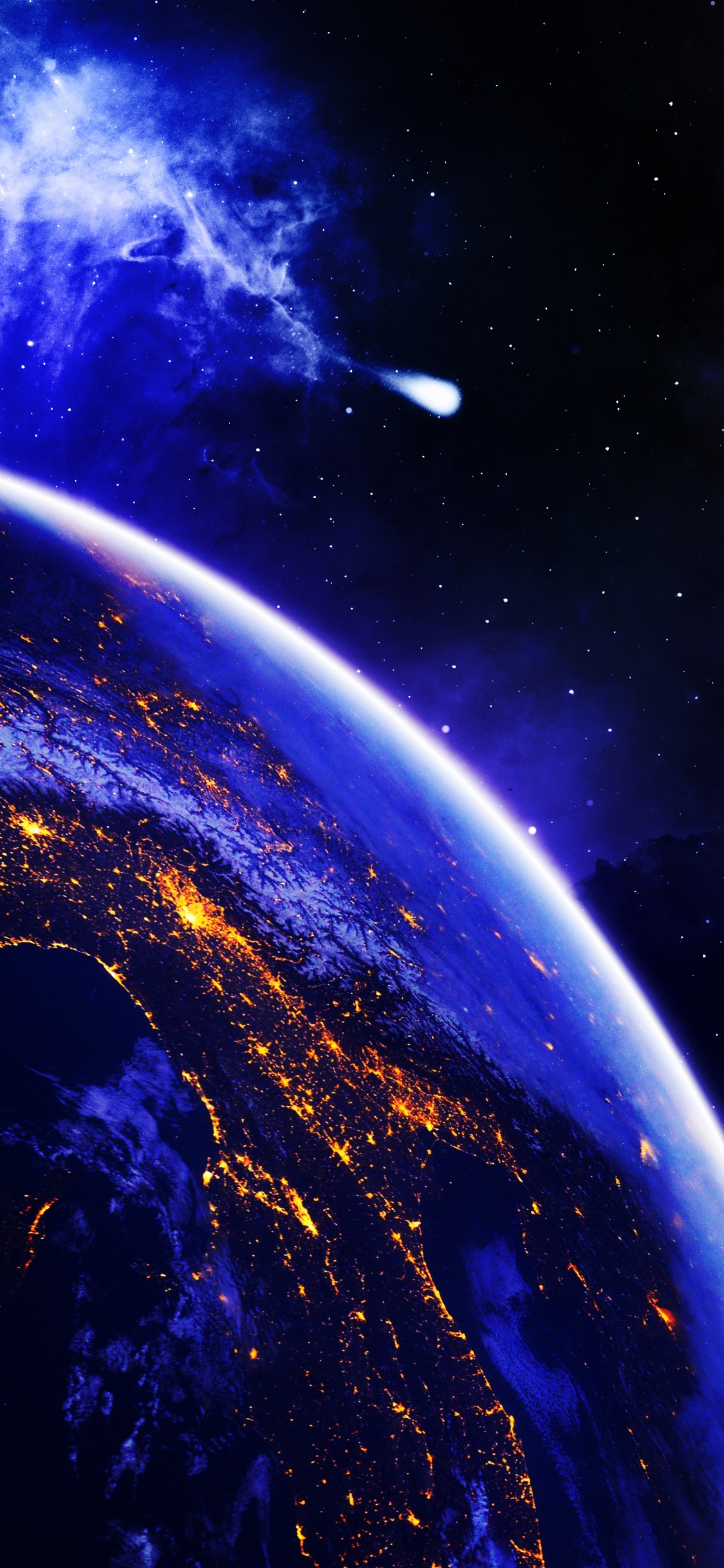 Обои атмосфера, земля, висгун - социальная сеть, планета, природа в разрешении 1125x2436