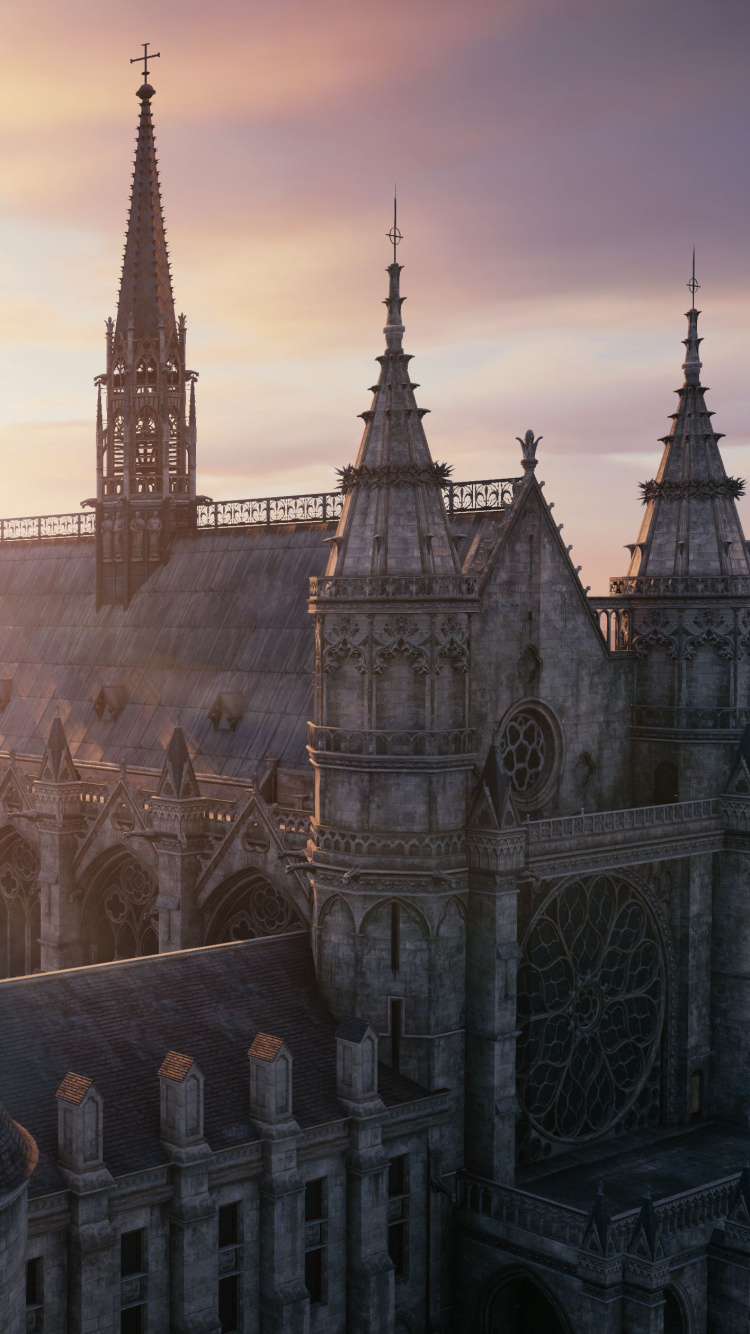 Обои город, метрополия, городской пейзаж, городской район, готика в разрешении 750x1334
