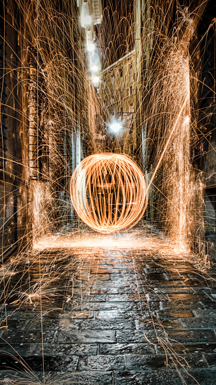 Обои свет, темнота, дерево, архитектура, инфраструктура в разрешении 750x1334