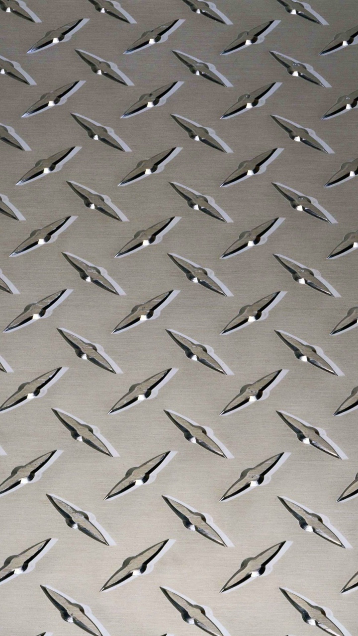 Обои Плиты диаманта, металл, узор, линия, сталь в разрешении 720x1280