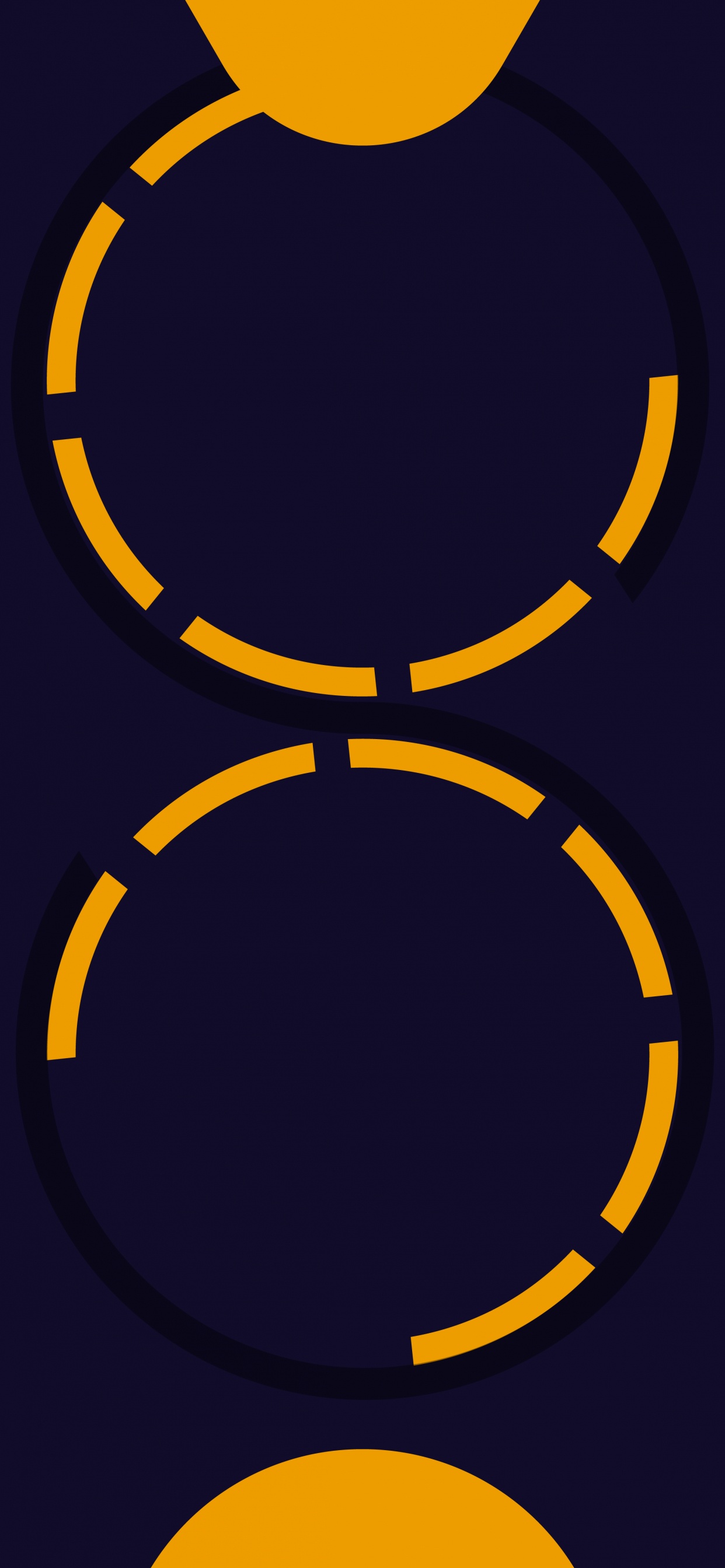 Обои круг, асфальт, электрик, символ, симметрия в разрешении 1242x2688