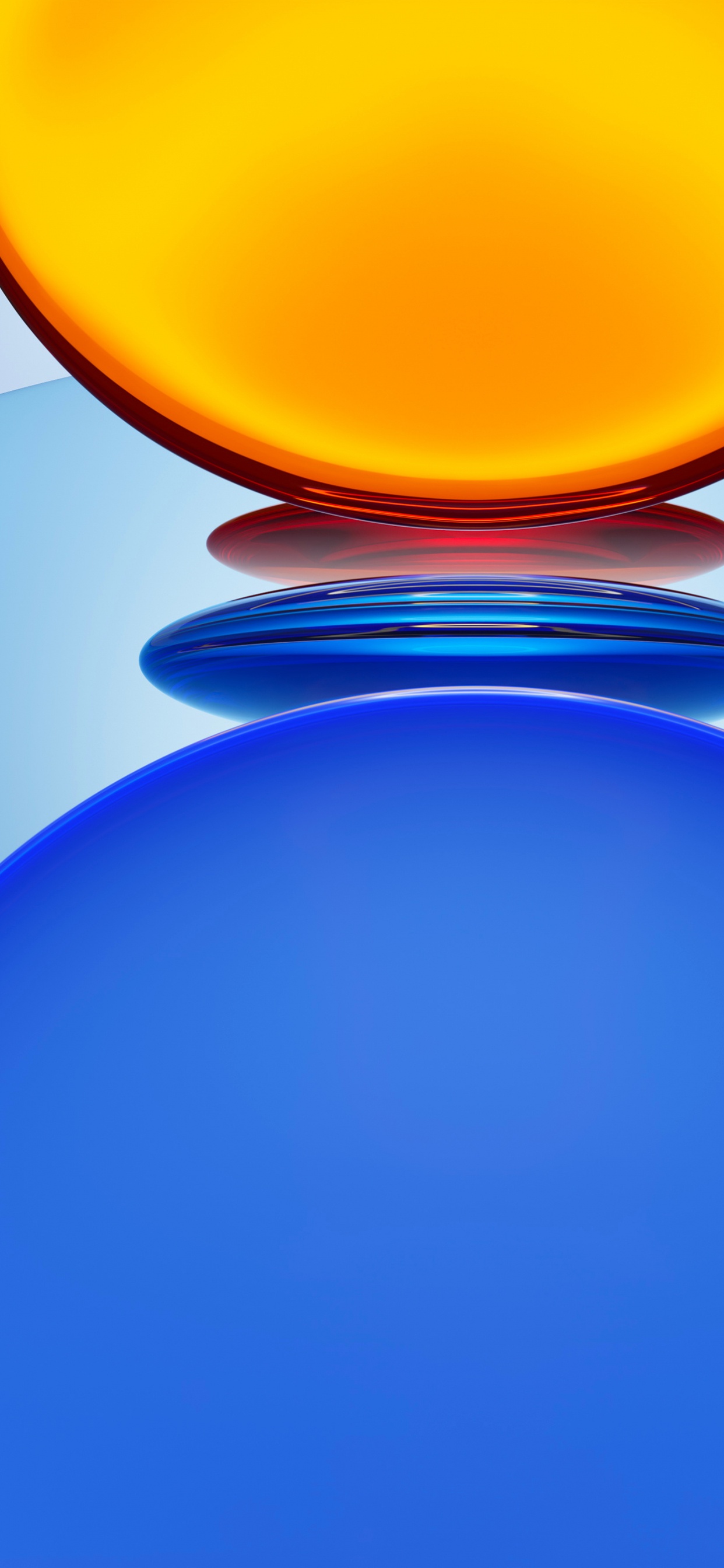 Обои Huawei, красочность, синий, свет, лазурный в разрешении 1242x2688