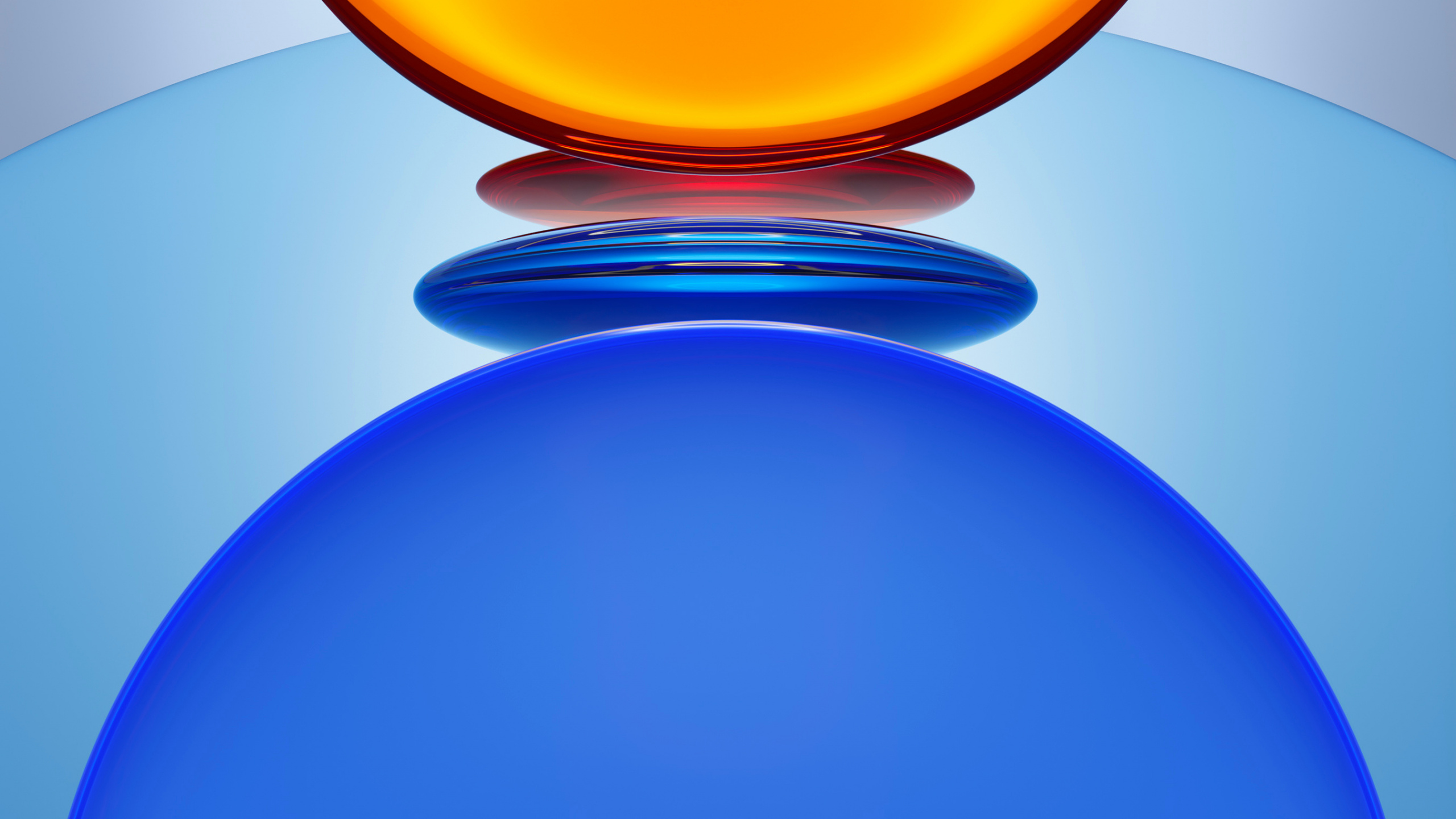 Обои Huawei, красочность, синий, свет, лазурный в разрешении 2560x1440