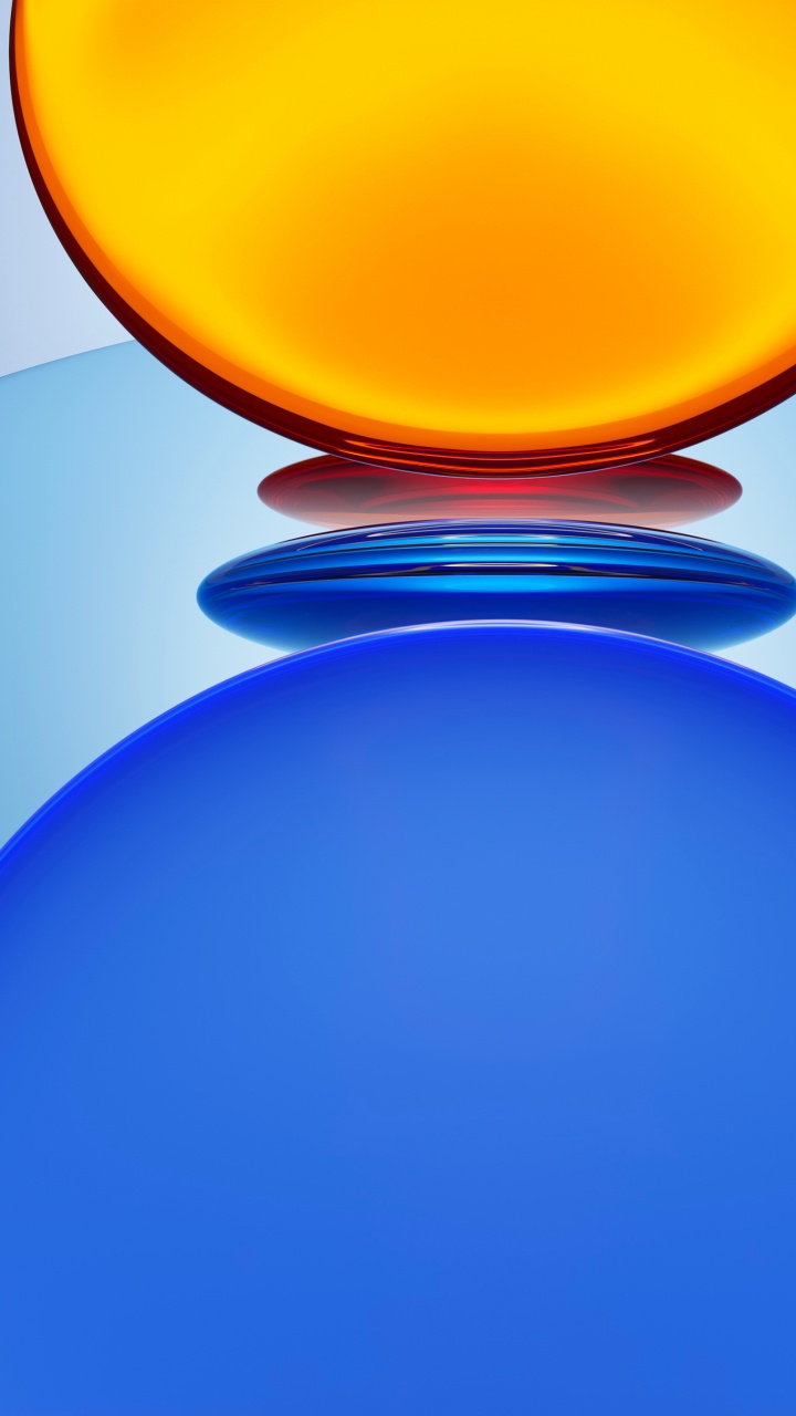 Обои Huawei, красочность, синий, свет, лазурный в разрешении 720x1280