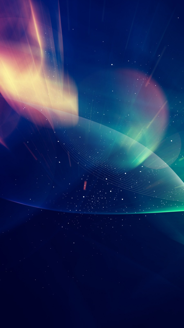 Обои синий, свет, атмосфера, космос, электрик в разрешении 750x1334