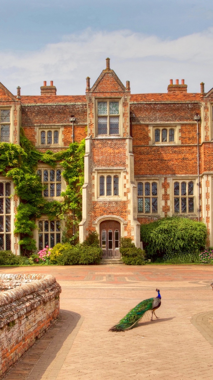Обои дворец, Усадьба Kentwell Зале, здание, свойство, городок в разрешении 720x1280