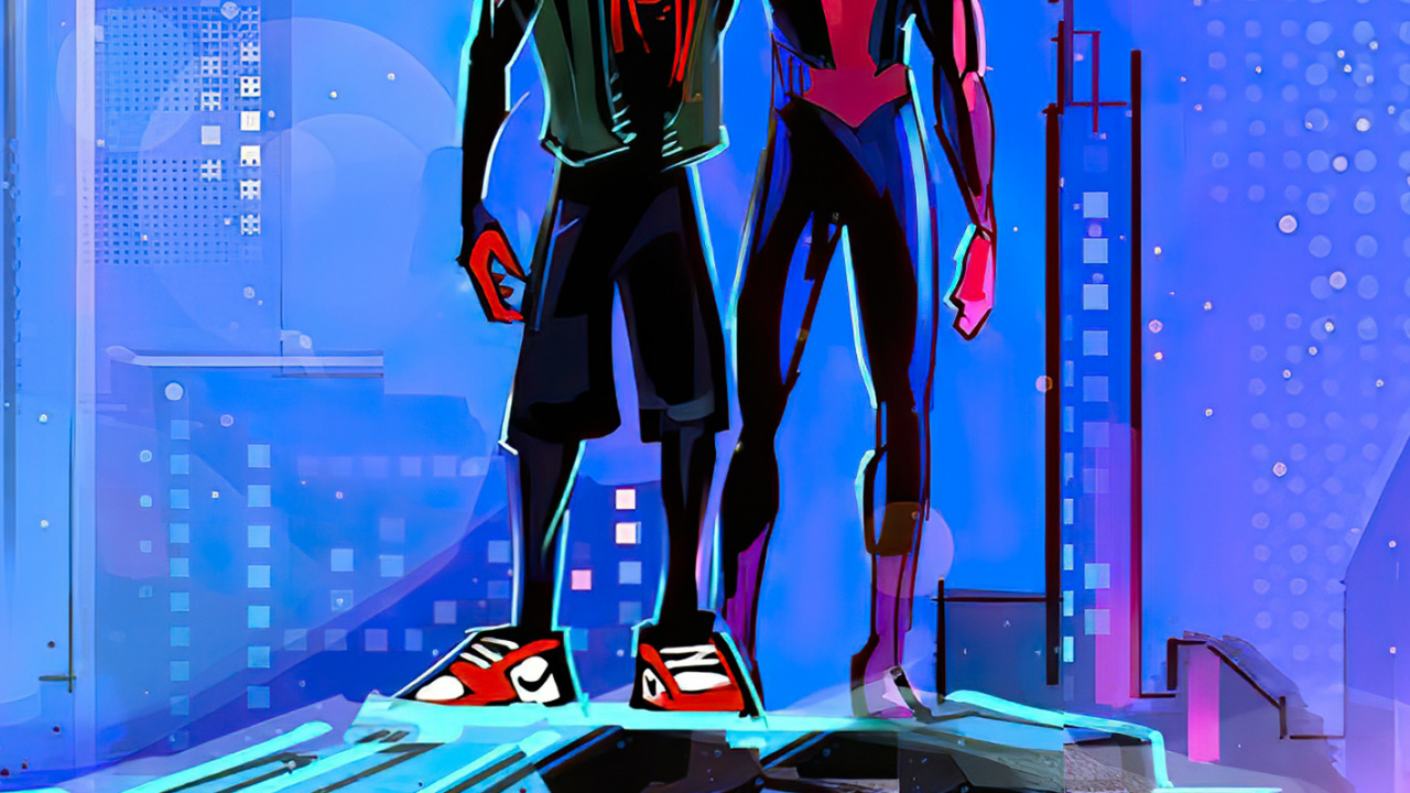 Обои забава, синий, развлечение, человек-паук, красный цвет в разрешении 1280x720