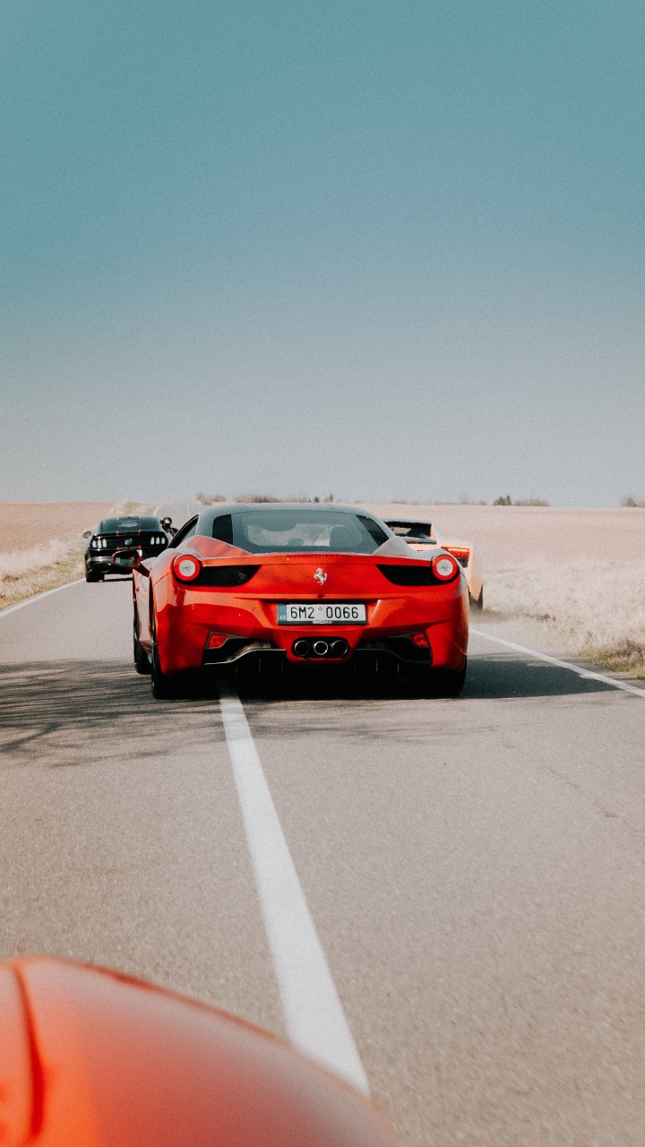 Обои спорткар, Феррари 458, авто, суперкар, спортивный автомобиль в разрешении 720x1280