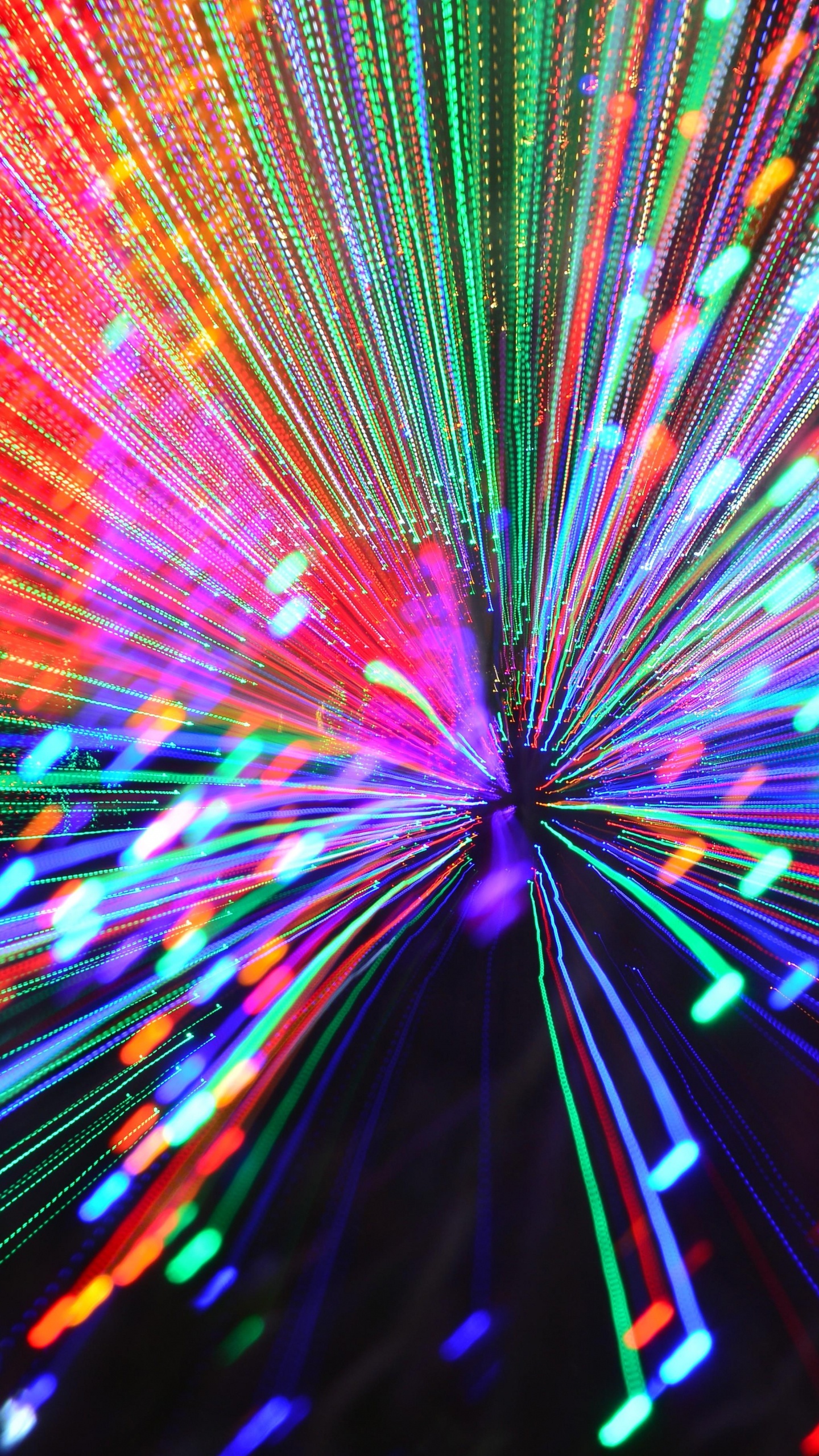 Обои свет, освещение, симметрия, Рождественские огни, развлечение в разрешении 1440x2560